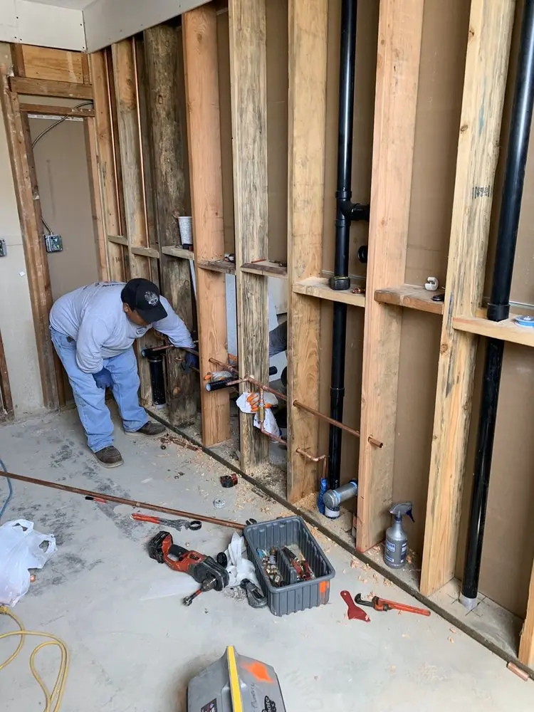 Commercial rough-in plumbing for Gas Line Repair in Springs